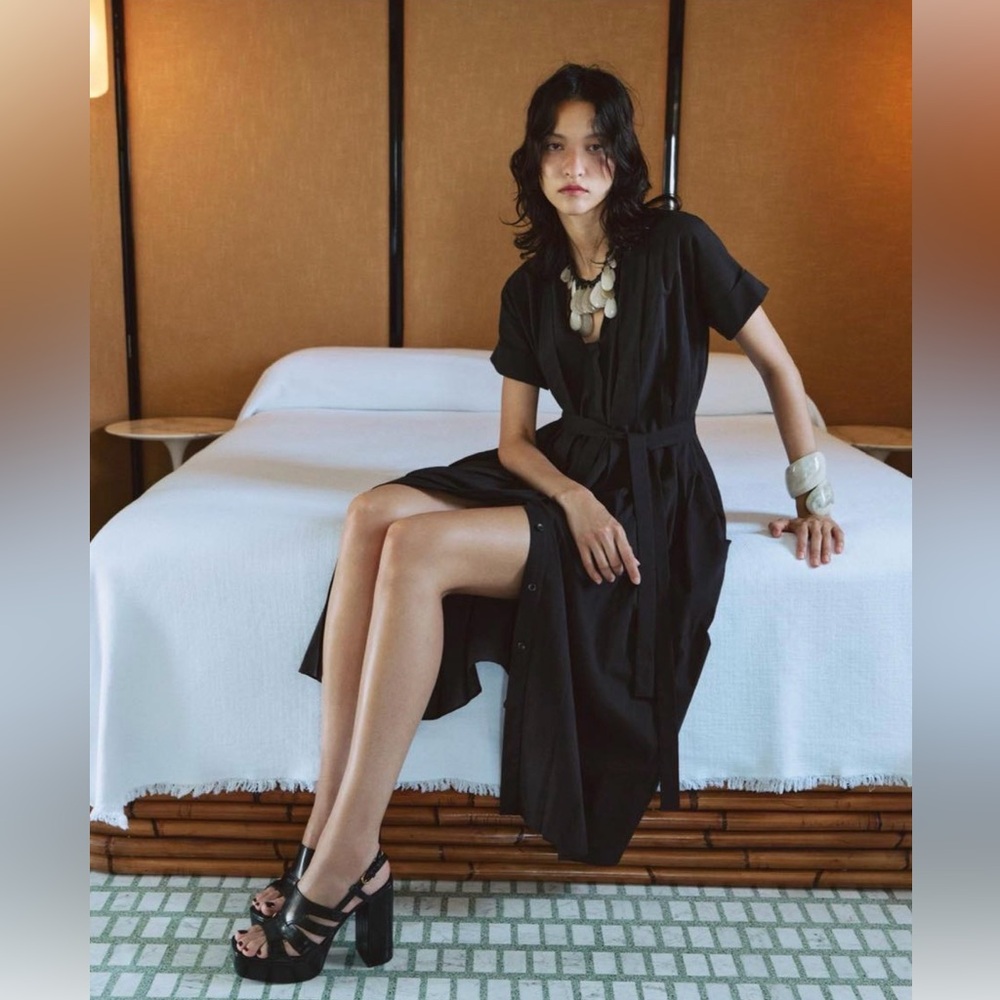 Zara Collection Black Shirt Dress